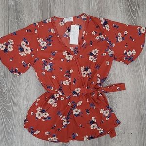 SIENNA SKY  Flower Blouse BRAND NEW